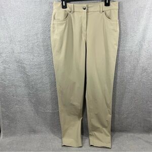 Lululemon City Sleek 5-Pocket High Rise Size 10  Stretch Pants Beige Warpstreme